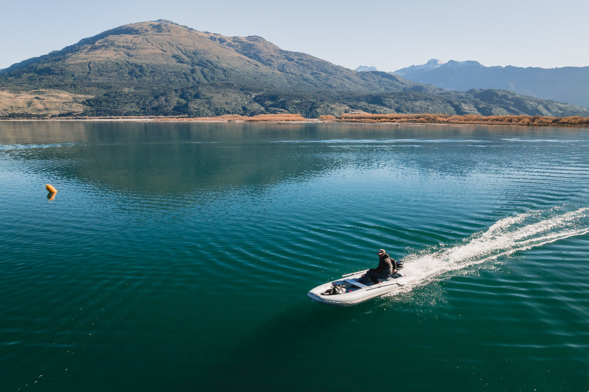 True Kit Tactician - inflatable fishing kayak - river fishing mission