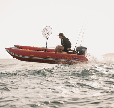 True Kit Discovery inflatable catamaran showing impressive stability
