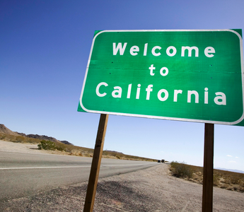 Welcome to California signage