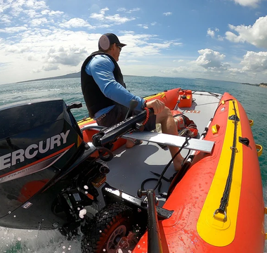 Mercury used as the right outboard motor for True Kit inflatbale Boat