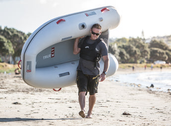 The lightweight True Kit Navigator being carried by one person