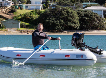 Lightweight Catamaran Yacht Tender - easy to row